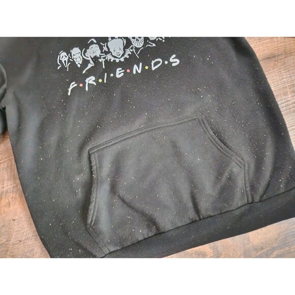 Womens M Friends Halloween Freddy Jason It Hoodie Sweatshirt - Picture 3 of 5